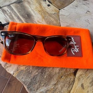 Ray-Ban Tortoise Sunglasses with Orange Case